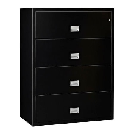 Phoenix Safe International Phoenix Safe Lateral 38" 4-Drawer Fire and Water Resistant File Cabinet, Black - LAT4W38B LAT4W38B